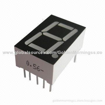 Single-digit 7-segment LED Display, 0.56-inch, Common Cathode